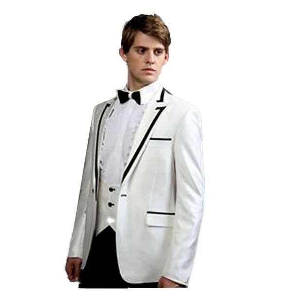 men's suits & blazers custom made to measure bespoke suit,white jacket + black collar pocket edge pants , tailored fashion tuxedos, White;black
men's suits & blazers custom made to measure bespoke suit,white jacket + black collar pocket edge pants , tailored fashion tuxedos, White;black