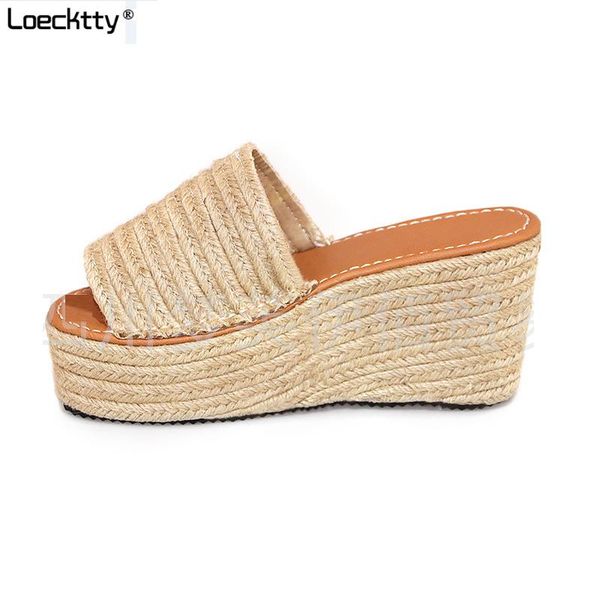 slippers women open toe wedges sandals ladies summer high heels espadrilles shoes big size flip flops zapatos mujer plus 43, Black
slippers women open toe wedges sandals ladies summer high heels espadrilles shoes big size flip flops zapatos mujer plus 43, Black