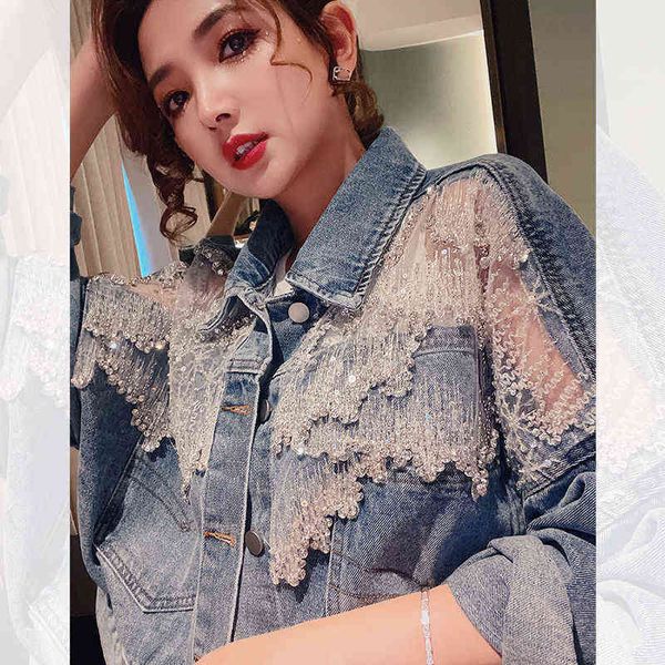 women's jackets denim et women's 2022 spring and autumn korean version loose fashion foreign style short heavy industry splicing v, Black;brown
women's jackets denim et women's 2022 spring and autumn korean version loose fashion foreign style short heavy industry splicing v, Black;brown