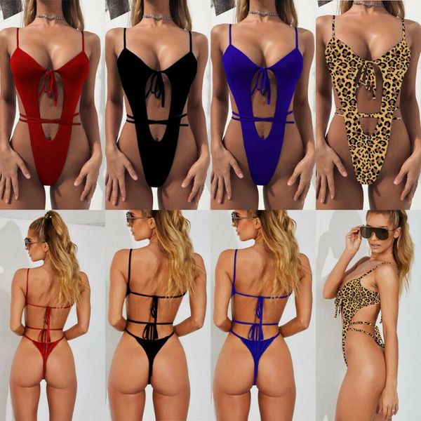 one piece black swimsuit women 2021 summer beachwear bandage swimwear bathing suits bodysuit monokini one-piece