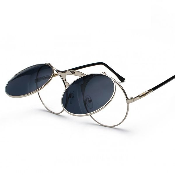sunglasses steampunk round women men metal vintage flip circular double lens sun glasses style circle shades gafas oculos de s, White;black
sunglasses steampunk round women men metal vintage flip circular double lens sun glasses style circle shades gafas oculos de s, White;black