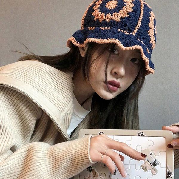 berets hollow crochet flower fisherman hat women sunscreen sun visor breathable knitted, Blue;gray
berets hollow crochet flower fisherman hat women sunscreen sun visor breathable knitted, Blue;gray