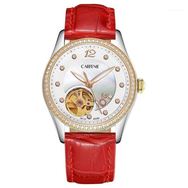 mechanical women bracelet watch skeleton automatic wristwatch leather strap female clock chic wristwatches, Slivery;brown
mechanical women bracelet watch skeleton automatic wristwatch leather strap female clock chic wristwatches, Slivery;brown