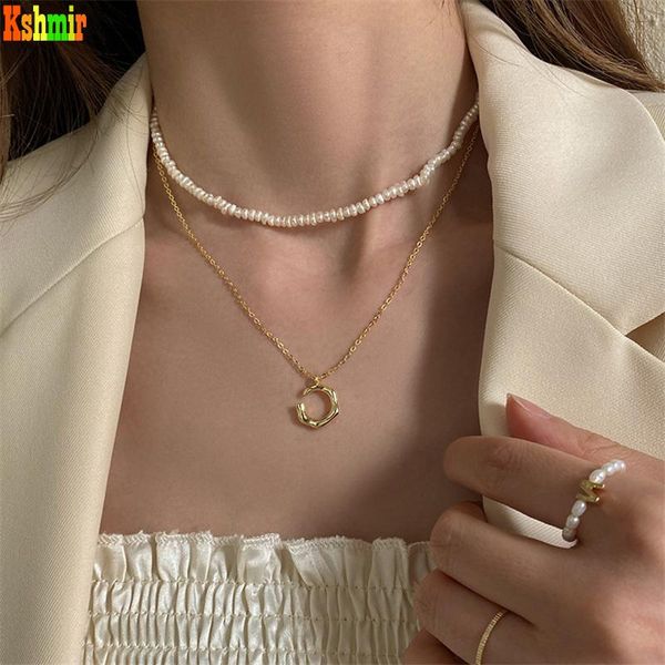 chains kshmir 2021 korean irregular c type freshwater pearl necklace temperament metal schoolgirl collar retro accessories, Silver
chains kshmir 2021 korean irregular c type freshwater pearl necklace temperament metal schoolgirl collar retro accessories, Silver