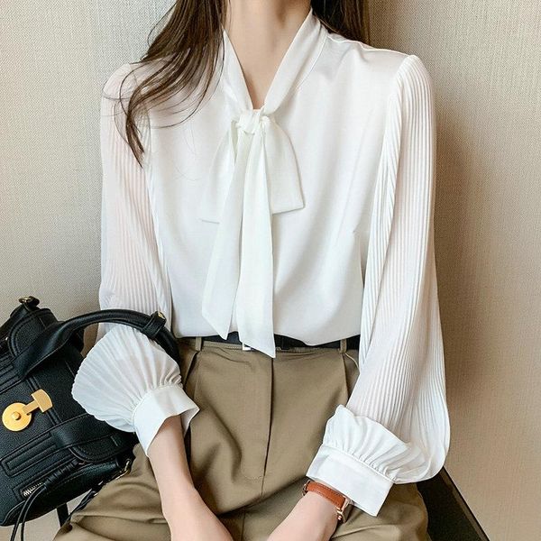 women's blouses & shirts blouse 2021 spring bowknot tie white shirt woman plus size loose long sleeve chiffon and office lady
women's blouses & shirts blouse 2021 spring bowknot tie white shirt woman plus size loose long sleeve chiffon and office lady