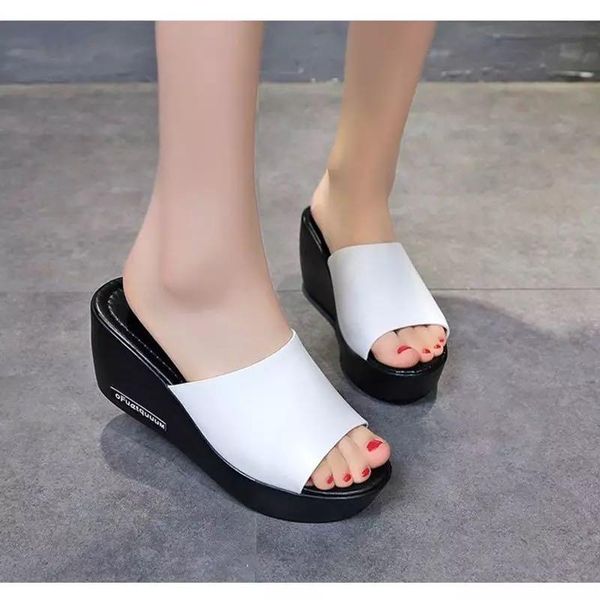 woman slippers summer platform ladies wedges peep toe black white shoes slides female solid women casual outdoor women's
woman slippers summer platform ladies wedges peep toe black white shoes slides female solid women casual outdoor women's