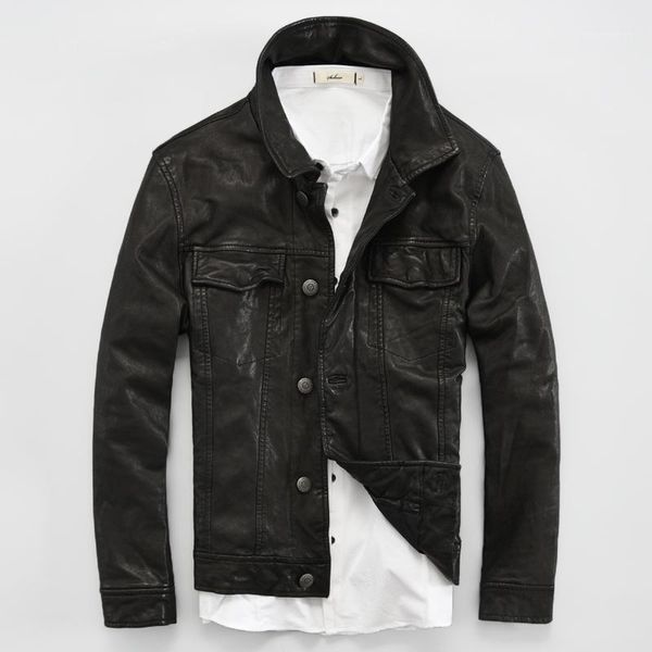 leather jacket motorcycle mens slim fit lapel fashion autumn and winter youth men's sheep coat & faux, Black
leather jacket motorcycle mens slim fit lapel fashion autumn and winter youth men's sheep coat & faux, Black