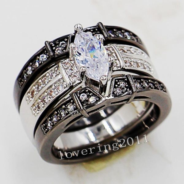 cluster rings fashion jewelry engagement marquise cut cz simulated stones 14kt white gold filled wedding band ring set sz 5-11 gift, Golden;silver
cluster rings fashion jewelry engagement marquise cut cz simulated stones 14kt white gold filled wedding band ring set sz 5-11 gift, Golden;silver