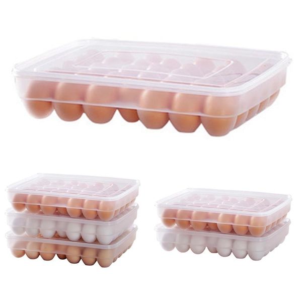 egg box container eggs refrigerator organizer storage crisper home kitchen cafe racks baskets