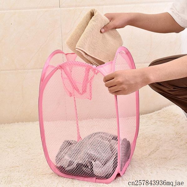 100pcs washing laundry basket bag mesh fabric foldable bags dirty clothes wash bin hamper storage & organization
100pcs washing laundry basket bag mesh fabric foldable bags dirty clothes wash bin hamper storage & organization