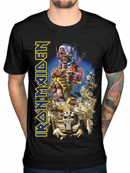 official iron maiden t shirt somewhere back in time black classic rock metal tee, White;black
official iron maiden t shirt somewhere back in time black classic rock metal tee, White;black