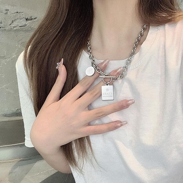 pendant necklaces arrival vintage women metal square letter chokers minimalist irregular gifts wholesale drop, Silver
pendant necklaces arrival vintage women metal square letter chokers minimalist irregular gifts wholesale drop, Silver