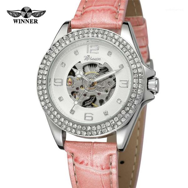 women watch ladies rhinestone clock automatic mechanical watches classic skeleton female clocks 0373 wristwatches, Slivery;brown
women watch ladies rhinestone clock automatic mechanical watches classic skeleton female clocks 0373 wristwatches, Slivery;brown
