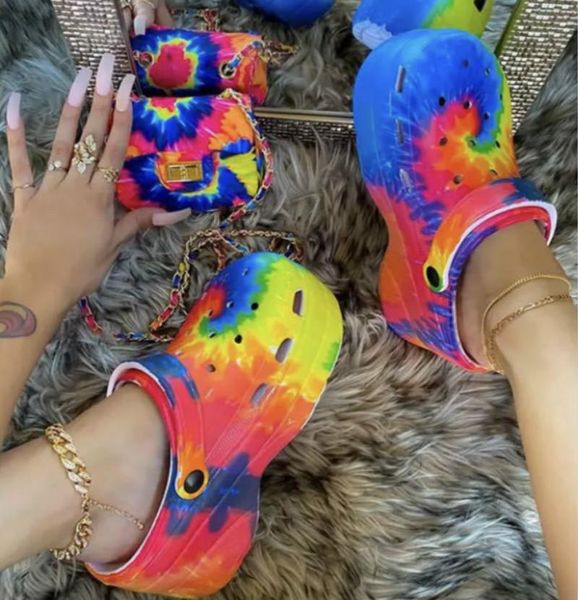 serpentine small hole women sandals cute slippers platform thick bottom back strap summer ladies rainbow casual shoes, Black
serpentine small hole women sandals cute slippers platform thick bottom back strap summer ladies rainbow casual shoes, Black