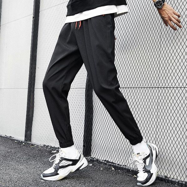 summer men's korean style trendy feet ins casual slim harem long youth sports pants, Black
summer men's korean style trendy feet ins casual slim harem long youth sports pants, Black