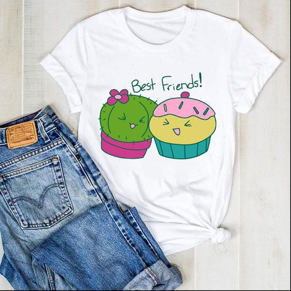 women lady t shirt plant summer friends lover cactus print ladies tee womens female clothes clothing, White
women lady t shirt plant summer friends lover cactus print ladies tee womens female clothes clothing, White