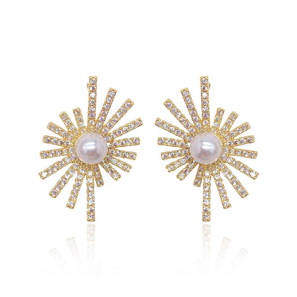 fashion pearl flower earrings for female brand earrings luxury wedding jewelry 2021 designer statement cubic zirconia earings, Golden
fashion pearl flower earrings for female brand earrings luxury wedding jewelry 2021 designer statement cubic zirconia earings, Golden