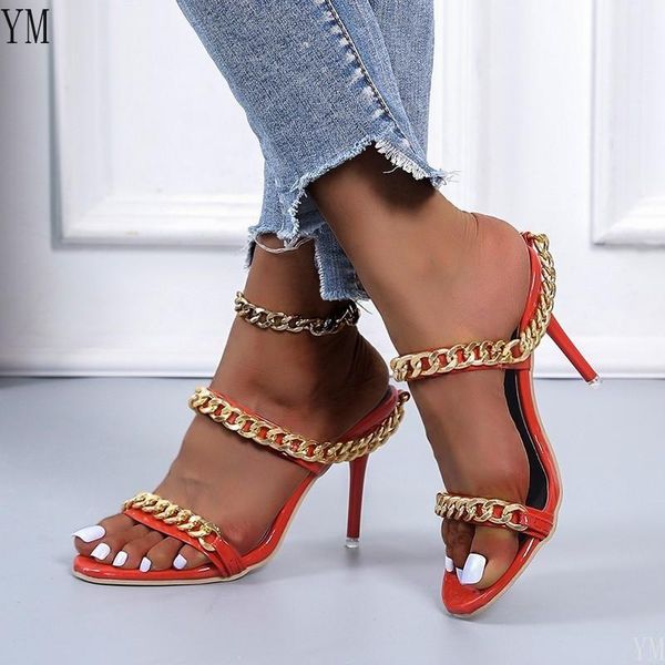 sandals summer mules high heel fashion gold chain design slip on ladies rome 2021 zapatillas casa mujer, Black
sandals summer mules high heel fashion gold chain design slip on ladies rome 2021 zapatillas casa mujer, Black