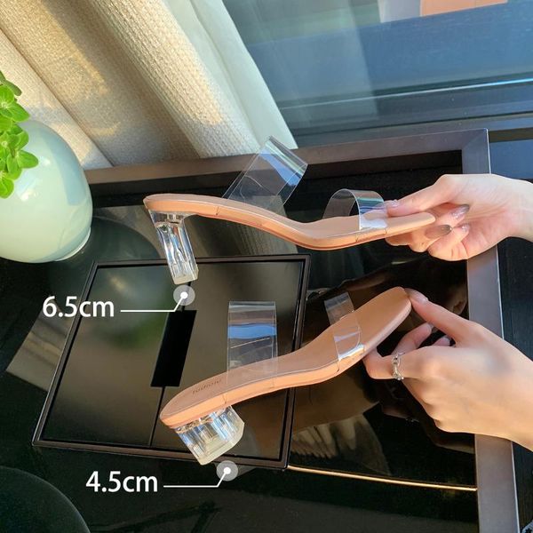 sandals transparent for summer wear 2021 square head one-line high-heeled crystal fashion medium heel thick heeled, Black
sandals transparent for summer wear 2021 square head one-line high-heeled crystal fashion medium heel thick heeled, Black