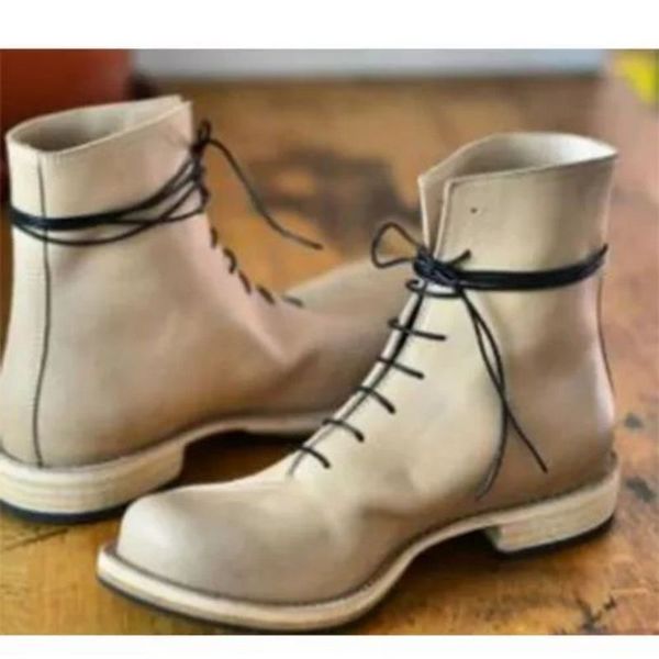 new fashion pu white lace up square heel round head short men boots personalized youth trend selling fashion boots zz321 2, Black
new fashion pu white lace up square heel round head short men boots personalized youth trend selling fashion boots zz321 2, Black