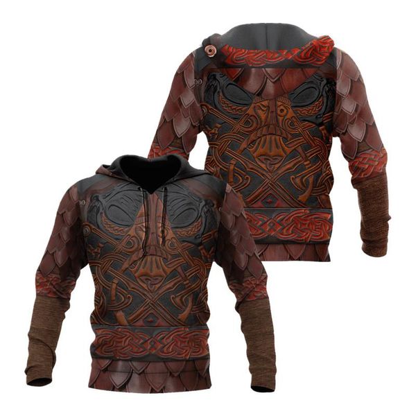 men's hoodies & sweatshirts product autumn hoodie viking warrior armor 3d printing pullover zipper casual and fashionable sportswear, Black
men's hoodies & sweatshirts product autumn hoodie viking warrior armor 3d printing pullover zipper casual and fashionable sportswear, Black