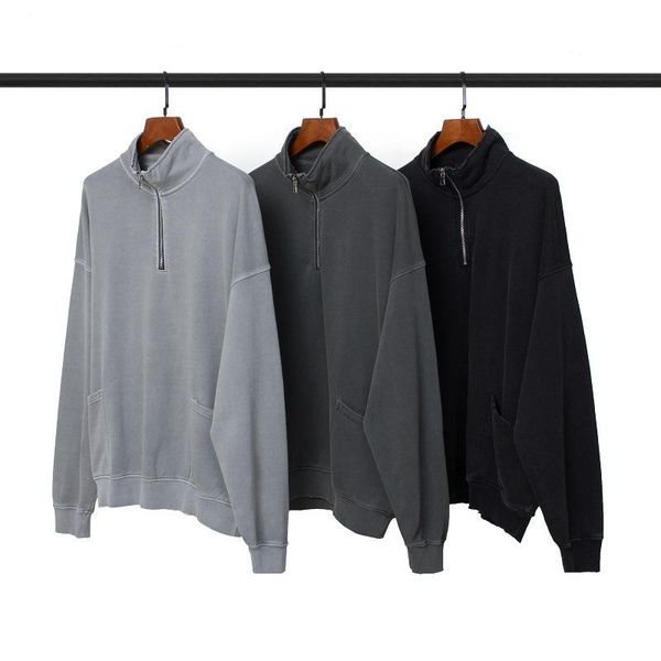 men's hoodies & sweatshirts autumn spring full sleeve loose men pockets zipper retro washed stand collar pullover casual vintage, Black
men's hoodies & sweatshirts autumn spring full sleeve loose men pockets zipper retro washed stand collar pullover casual vintage, Black