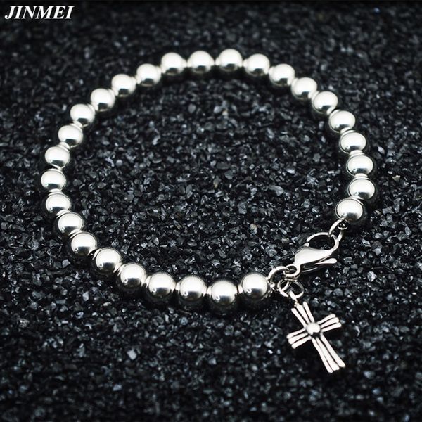 party favor chrome/hearts bracelet zhang han's same croix silver round bead couple titanium steel transfer bead bracelet
party favor chrome/hearts bracelet zhang han's same croix silver round bead couple titanium steel transfer bead bracelet