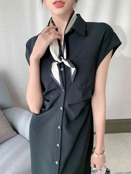 casual dresses summer women single breasted short sleeve office lady elegant vestidos femme clothes midi slim solid shirt dress h3ae, Black;gray
casual dresses summer women single breasted short sleeve office lady elegant vestidos femme clothes midi slim solid shirt dress h3ae, Black;gray