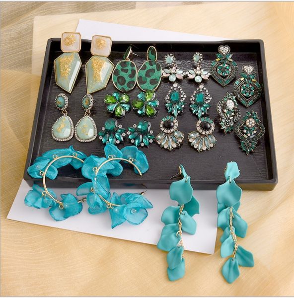 explosions european and american fashion personality exaggerated earrings avocado green earrings female long fast shipping, Silver
explosions european and american fashion personality exaggerated earrings avocado green earrings female long fast shipping, Silver