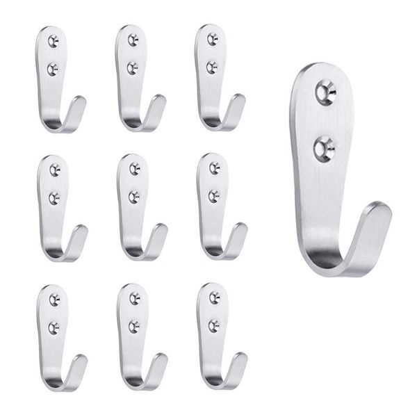 hooks & rails 10 pieces of wall-mounted single hook large u-shaped for cloakroom bathroom kitchen door
hooks & rails 10 pieces of wall-mounted single hook large u-shaped for cloakroom bathroom kitchen door