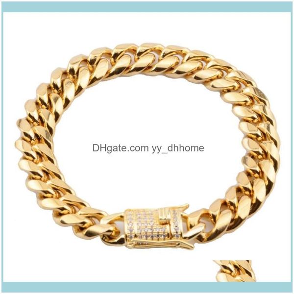 link, bracelets jewelrylink, chain 12mm 7-11" miami cuban curb stainless steel gold cubic zircon mens womens bangle bracelet je, Black
link, bracelets jewelrylink, chain 12mm 7-11" miami cuban curb stainless steel gold cubic zircon mens womens bangle bracelet je, Black