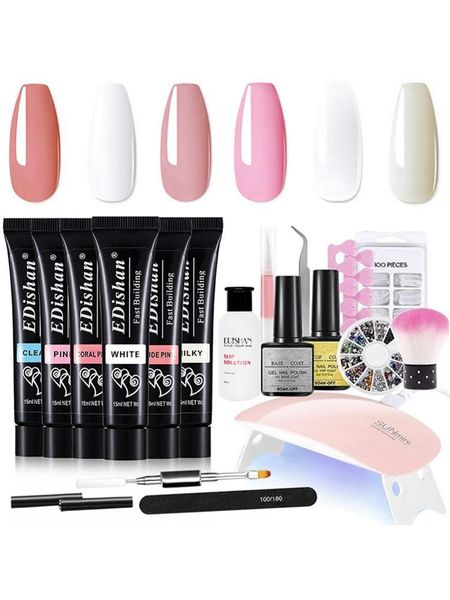 nail art kits gel kit support quick extension glue potherapy crystal drill brush tweezers double head pen set
nail art kits gel kit support quick extension glue potherapy crystal drill brush tweezers double head pen set