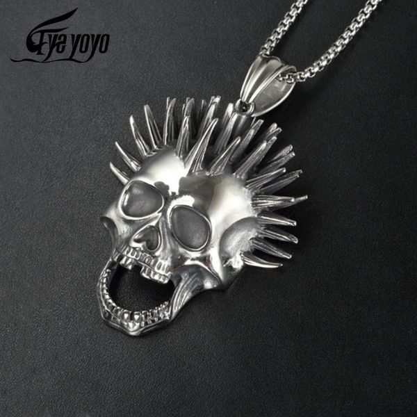 pendant necklaces punk rocker gothic skeleton skull necklace for men cool retro jewelry stainless steel link chain biker accessories, Silver
pendant necklaces punk rocker gothic skeleton skull necklace for men cool retro jewelry stainless steel link chain biker accessories, Silver