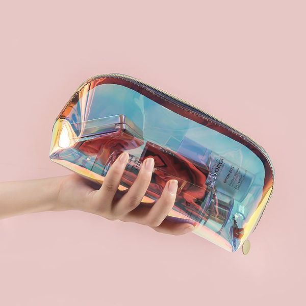 cosmetic bag makeup pouch small case organizer translucen tpu material fashion colorful dazzling laser hign quality bags & cases
cosmetic bag makeup pouch small case organizer translucen tpu material fashion colorful dazzling laser hign quality bags & cases
