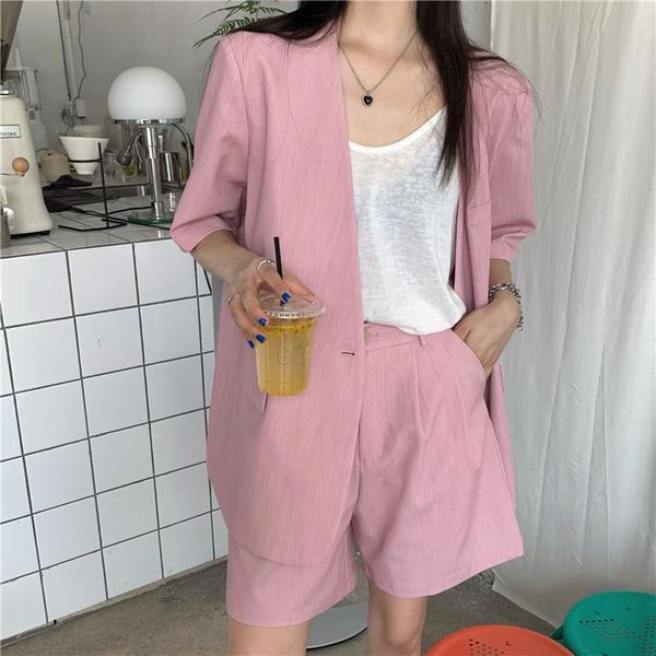 women's tracksuits korean style loose short sleeve suit 2 piece set casual straight high waist shorts sets two women outfits summer, Gray
women's tracksuits korean style loose short sleeve suit 2 piece set casual straight high waist shorts sets two women outfits summer, Gray