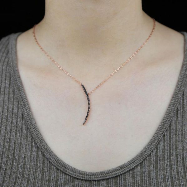 pendant necklaces wedding moon charm choker jewelry with shiny black cz paved necklace for women rose gold color tiny chain, Silver
pendant necklaces wedding moon charm choker jewelry with shiny black cz paved necklace for women rose gold color tiny chain, Silver