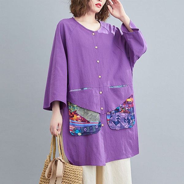 oversized women cotton linen long shirts new arrival spring arts style o-neck patchwork loose female casual s3255 210412, White
oversized women cotton linen long shirts new arrival spring arts style o-neck patchwork loose female casual s3255 210412, White