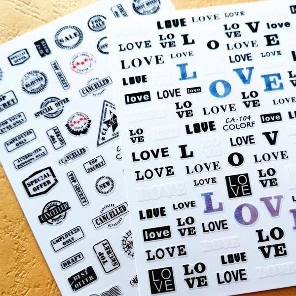 est ca104 107 characters design nail art sticker decal stamping back gule diy decoration for art1, Black
est ca104 107 characters design nail art sticker decal stamping back gule diy decoration for art1, Black