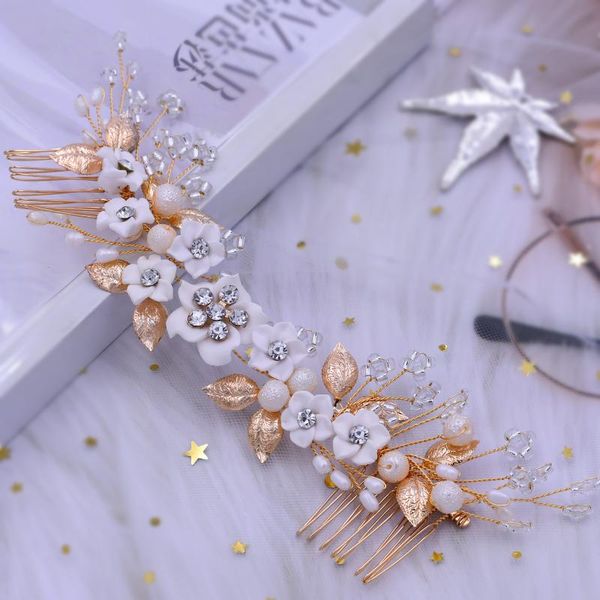 headpieces youlapan hp337 elegant hair comb soft clay flower bridal headwear pearl wedding headpiece for accessories jewelry, Silver
headpieces youlapan hp337 elegant hair comb soft clay flower bridal headwear pearl wedding headpiece for accessories jewelry, Silver