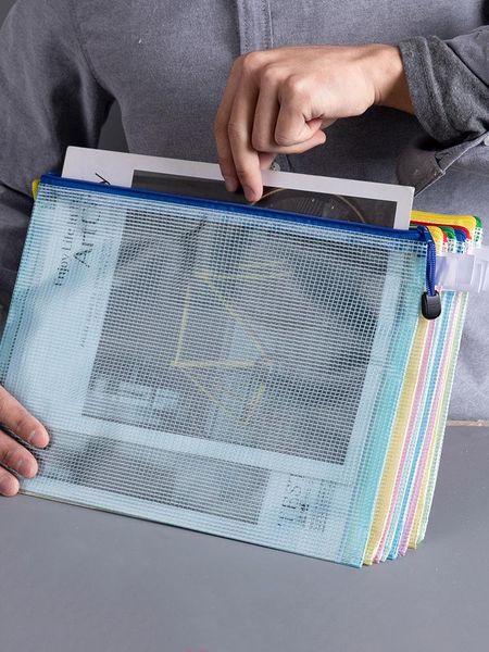 waterproof file storage bag zipper stationery book pencil folders office school transparent grid a4 document organizer bags
waterproof file storage bag zipper stationery book pencil folders office school transparent grid a4 document organizer bags