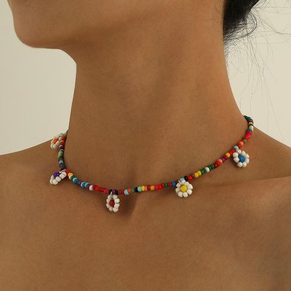chokers bohemian imitation pearl stone necklace handmade color rice bead women's party beach jewelry gift, Golden;silver
chokers bohemian imitation pearl stone necklace handmade color rice bead women's party beach jewelry gift, Golden;silver