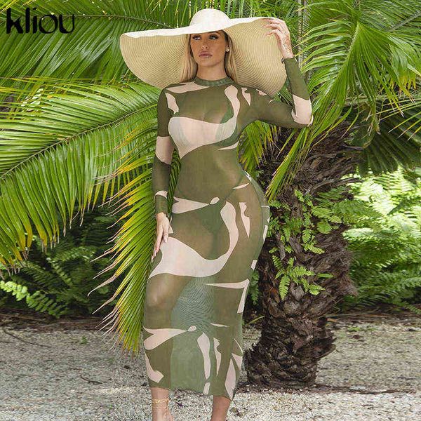 kliou see through mesh maxi dress women popular print slim midnight style robe hipster long sleeve female clubwear y1204, Black;gray
kliou see through mesh maxi dress women popular print slim midnight style robe hipster long sleeve female clubwear y1204, Black;gray