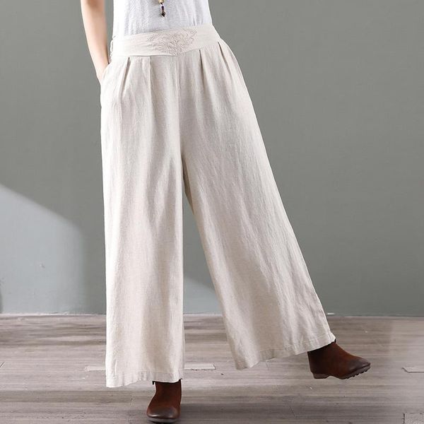 women's pants & capris johnature 2021 full length elastic high waist women wide leg spring autumn leisure all-match 5 color comfortable, Black;white
women's pants & capris johnature 2021 full length elastic high waist women wide leg spring autumn leisure all-match 5 color comfortable, Black;white