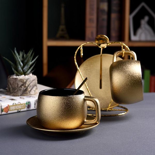 cups & saucers european light luxury matte gold coffee cup with saucer spoon set simple modern espresso cappuccino milk afternoon tea
cups & saucers european light luxury matte gold coffee cup with saucer spoon set simple modern espresso cappuccino milk afternoon tea