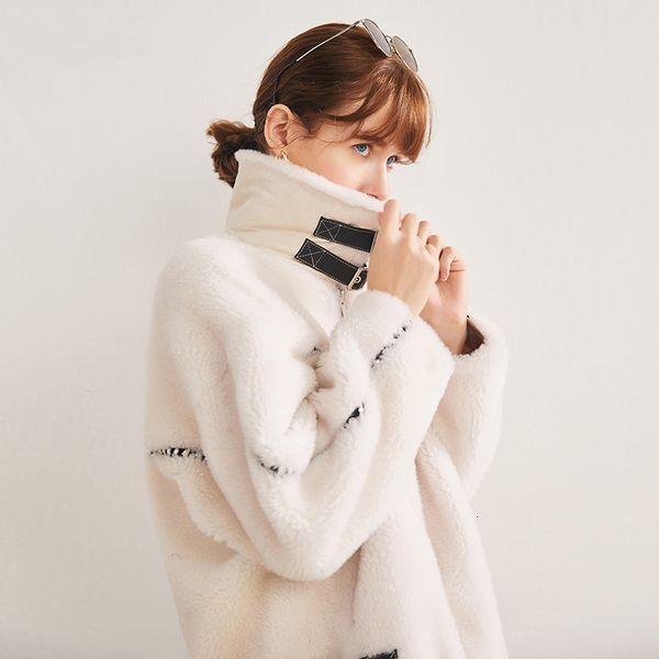 winter women short sheep shearing jacket female natural fur coat vintage streetwear wool jackets korean coats hiver bl9857, Black
winter women short sheep shearing jacket female natural fur coat vintage streetwear wool jackets korean coats hiver bl9857, Black