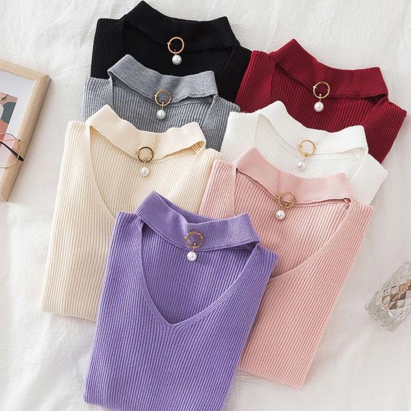 women's sweaters 2021 autumn winter style sweater women casual long sleeve solid knit pullover slim jumper female, White;black
women's sweaters 2021 autumn winter style sweater women casual long sleeve solid knit pullover slim jumper female, White;black