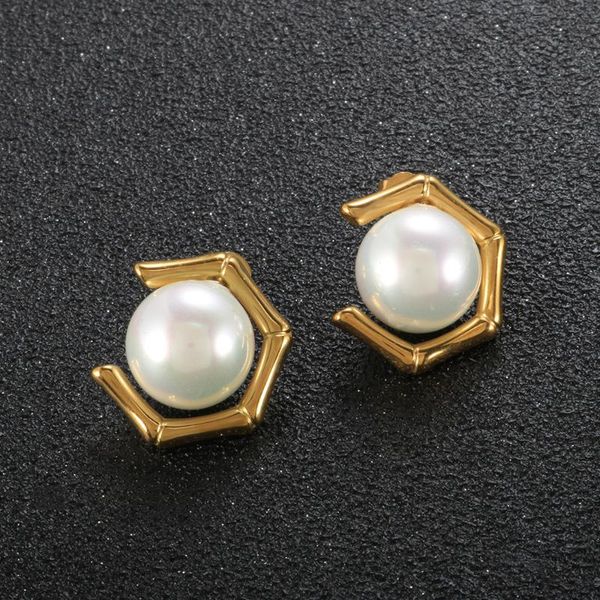stud luxury women pearl earrings c shaped bamboo for fashion jewelry gift, Golden;silver
stud luxury women pearl earrings c shaped bamboo for fashion jewelry gift, Golden;silver