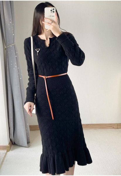 casual dresses women wool cashmere bag hip fishtail skirt long-sleeved thick knit 2021 autumn and winter high-end slim sweater dress, Black;gray
casual dresses women wool cashmere bag hip fishtail skirt long-sleeved thick knit 2021 autumn and winter high-end slim sweater dress, Black;gray