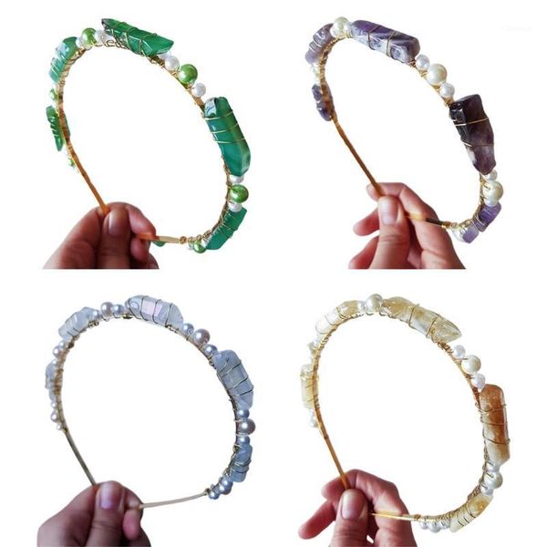 hair clips & barrettes natural stone raw quartz crystal headband pearl beading crown hoop bohemian wedding party jewelry accessories, Golden;silver
hair clips & barrettes natural stone raw quartz crystal headband pearl beading crown hoop bohemian wedding party jewelry accessories, Golden;silver