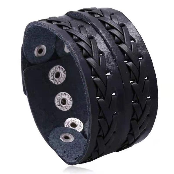 tennis braided double layer leather bracelets men's vintage wrap wristband bracelets&bangles jewelry femme, Golden;silver
tennis braided double layer leather bracelets men's vintage wrap wristband bracelets&bangles jewelry femme, Golden;silver